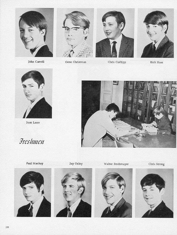TOC  for  Villa Saint Jean International School  1970 Yearbook Le Chamois Sophomores and Freshmen p28